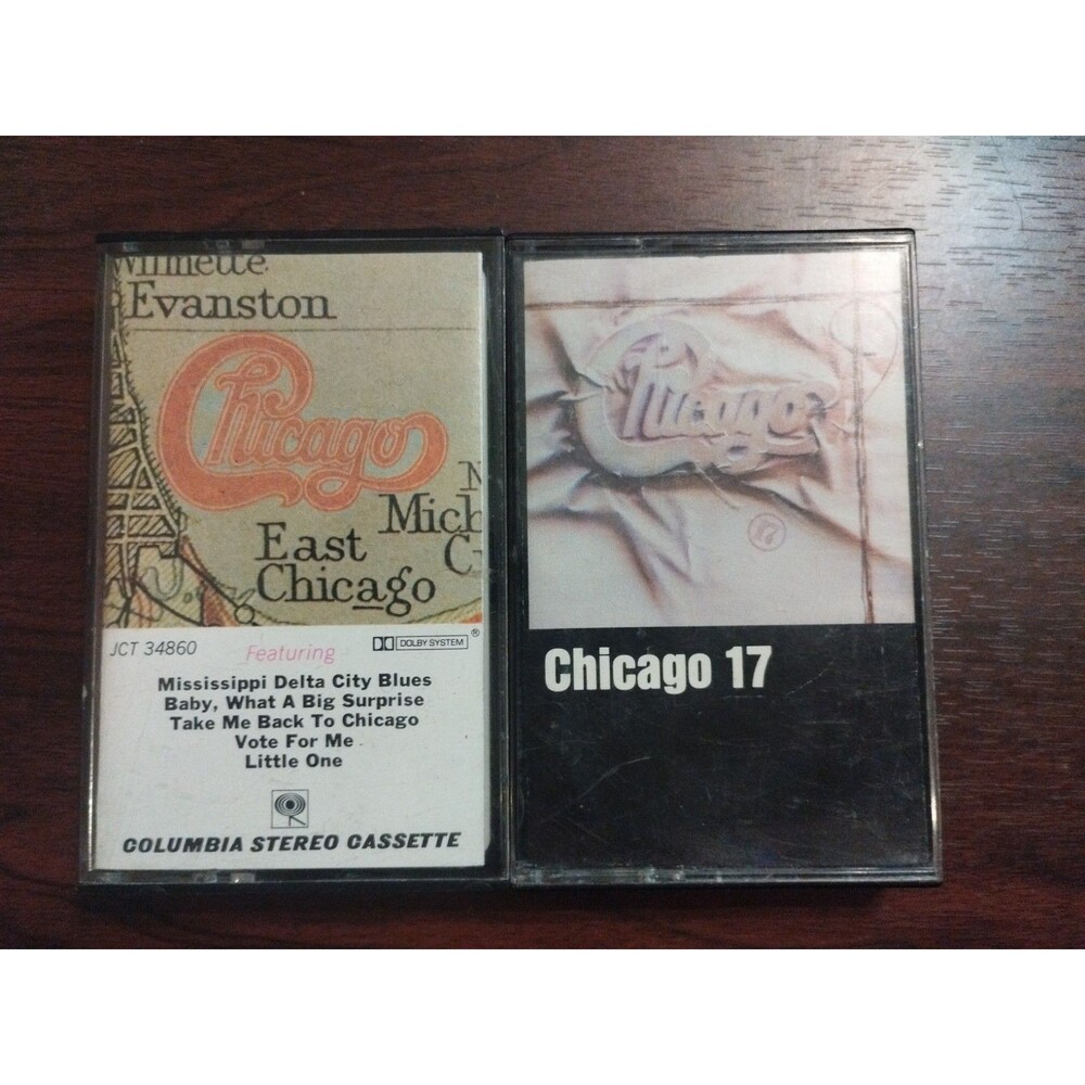 Chicago Cassettes Lot of 2 XI & 17 - Tested And Work